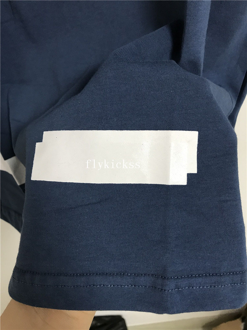 Off White Champion Blue Tshirt